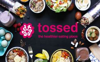 Tossed restaurant banner