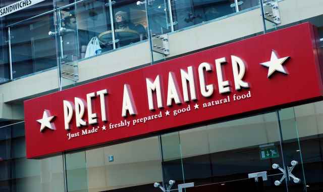 Pret A Manger restaurant banner