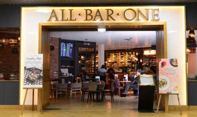 All Bar One restaurant banner