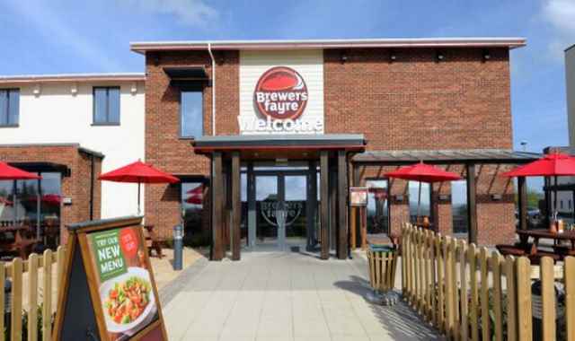 Brewers Fayre restaurant banner