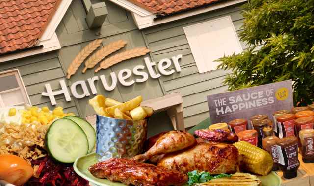 Harvester restaurant banner