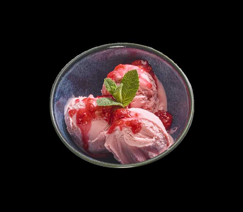 strawberry + yuzu ice cream